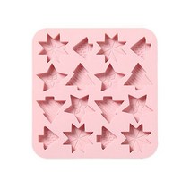 초콜릿만들기키트 카카오 코팅 발렌타인데이 화이트데이 크리스마스 산타 클로스 눈사람 실리콘 몰 초콜릿, 08 D-pink