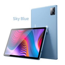 가성비 태블릿 BDF 프로 Pc 10.1 인치 8GB 128GB 안드로이드 11 옥타 코어 3G 4GLTE 인터넷 와이파이 블루투스 글로벌 버전, keyboard cover 64GB, Sky blue_CHINA