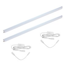 루미앤 T5 간접조명 LED 슬림 형광등 18W(1200mm) 주광색 + 스위치 전원코드, 2개