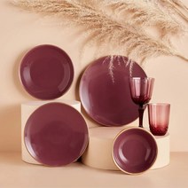 세라믹 케이크 플레이트 6 색 세트 21 Cm 디자인 프리젠 테이션 식탁 Dowry Kitchen 디저트 그릇 세련된, 한개옵션0