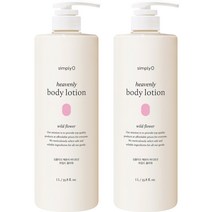 심플리오 헤븐리 비건인증 바디로션 500ml 와일드플라워, 2개, 1L