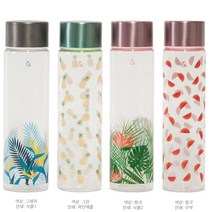 프리미엄슬림보틀500ml 트라이탄 마이보틀 화려한 디자인, 그레이 식물1