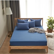 [다올] 항균 먼지 진드기 차단 고온워싱 마이크로 사계절 홑겹 침대매트리스커버 시트 슈퍼싱글/퀸/킹