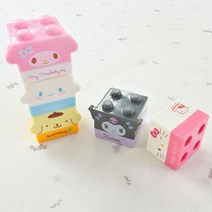 산리오캐릭터 피규어 블럭 만년 스탬프 3500 도장, 헬로키티랜덤