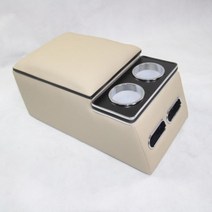 콘솔 쿠션 차량용 팔쿠션 팔걸이 뒷좌석 수납함 컴홀더 정리 리어, 클래식 다크 그레이