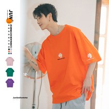 남성 반팔티셔츠 놈코어 자준 남장 대박 cec 반팔 남자 여름 패셔니스타 데이지 프린트 티셔츠