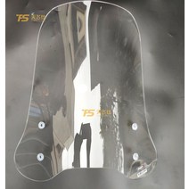 스즈키 어드레스125 윈드 스크린, 브라운블랙 35cm