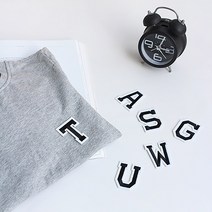 알파벳 와펜 와팬 패치 의류 리폼 수예부자재, 알파벳와펜B