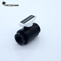 커스텀수냉 pc 쿨러 게이밍 FREEZEMOD-컴퓨터 Pc 워터 쿨러 피팅 배수 밸브 이중 내부 톱니 G1/4 스톱 FM-, 05 White