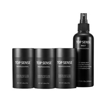 탑센스 흑채 25g 3병 미스트 200ml 1병, 1개, 검정