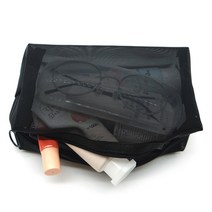 메쉬 화장품파우치 직사각형 다용도 여행용 정리 가방