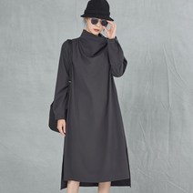 [자체체작] M900 울혼방 루즈한터틀넥 모던맥스원피스