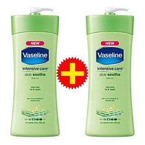 바세린 인텐시브 알로에 수드 로션 450ml 2개 피부진정 수분촉촉 순한 저자극 바디로션, 2개 [기능성 샘플 증정]