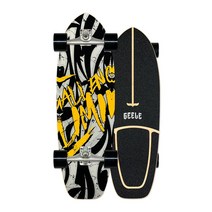 GEELE 30인치 입문용 카버보드 랜드서핑 서프스케이트보드 트럭 CX4 C7 워터본, 18