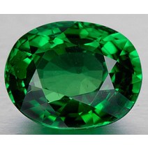 천연색 보석 젬스톤 비즈 원석 6.00 cts 그린 에메랄드 9x11mm 타원형 컷