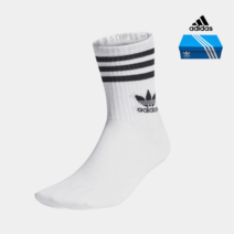 아디다스 미드컷 크루 삭스 3P - 화이트 ballon