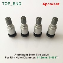 피넬리타이어 콘티넨탈타이어 피렐리피제로4개/대 전문 알루미늄 스템 타이어 밸브 승용차 용, 한개옵션0, 1개