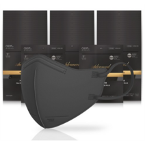 아에르 어드밴스드 보건용 마스크 M KF94, 1개, 블랙, 50개입