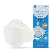 KF80 앱솔루트마스크 대형 화이트 90매 개별포장
