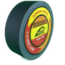 테스크 무광 면테이프 MATT BLACK 50mm x 55m, 4개