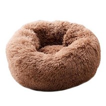 고양이 숨숨집 키튼박스 보온집 텐트 부드럽고 꼭 껴안고 싶은 플러시 침대 - 128, 60cm, 어두운 갈색