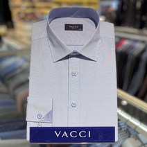 [NC경산점]바찌 22봄신상 구김없는 스트라이프 커프스포인트 남성 남자 슬림핏 긴팔 셔츠 VD1L1PS531