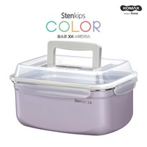 코멕스 컬러스텐킵스 3.8L (핸들형) 직사각 반찬통, 단품