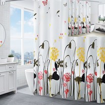 샤워커튼 150x180cm 코너샤워커튼 샤워커튼곰팡이 화장실커튼 샤워실커튼 욕실샤워커튼 욕조칸막이 원형샤워커튼