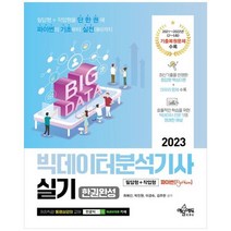 하나북스퀘어 빅데이터분석기사 실기 한권완성 필답형작업형 2022년 포함 최신기출복원문제 4회분 수록핵심이론챕터별 마무리 문제 수록파이썬 기초부터 실전 대비까지현업 데이터사이언티스트의 코드 전면 공유