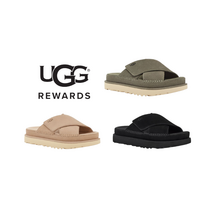 어그 UGG 키높이 캠핑 스포츠 뮬 벨벳 스웨이드 슬리퍼 Goldenstar Cross Slide