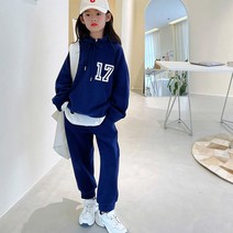 미다키즈 17 후드 트레이닝세트 주니어 상하복 상하세트 남매 커플룩 초등 키즈 여아 남아 170