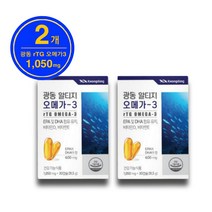 [광동제약] 노르웨이산 rTG 오메가3 혈행개선+눈건조 개선 (1 050mg*30캡슐), 2개