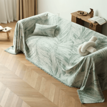 유럽 사계절 공용 면 마 분위기 감성 소파풀커버, 180*420cm, 뤼센-뤼