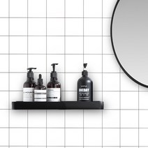 무타공 강력 10kg 부착 욕실 화장실 선반 샴푸 정리대, 40cm 선반 / 1개, 1개