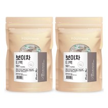 보이차 갈산 무첨가물 중국 운남성 50티백 2팩, 단품