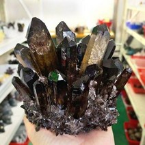 비스무트 천연 광석 표본 결정 클러스터 이리듐 광물, 400-450g, 옵션4