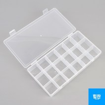 힘찬쇼핑_ 18칸 칸막이 볼트 나사 부품 보관함 공구함 케이스, 기본