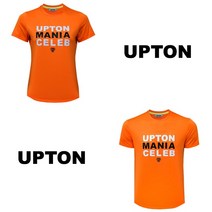 업튼 UPTON 매니아 셀럽 멜란지 오렌지 남여공용 배드민턴의류