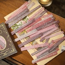 빈티지 레트로 레터링 편지 다꾸 조각 데코 스티커 60매, 06. RS06