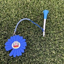 골프 티걸이 귀여운 캐릭터 티걸이 볼마커 퍼터키퍼 라운딩 필드 야간라운딩 골린이 필수품 단체선물 기념품, 플라워에몽