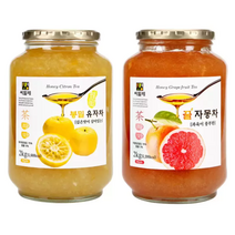 코스트코 씨밀레 봉밀 유자차 2kg + 자몽차, 2개