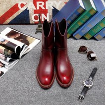 가을 봄 겨울 승마 부츠 남성 캐주얼 가죽 부츠