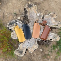 소토 휴대용 미니 가스 토치 커버 케이스 홀더 걸이 감성 파우치, 가죽케이스, 옐로우