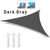 야외 파고라 가제보 퍼걸러 바비큐 농막 캐노피 정자 방갈로 흡연 멀티 사이즈 삼각형 햇빛 가리개 항해, 02 Dark gray_02 3x3x3m