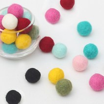 30mm양모볼(3개) / 양모 펠트 악세사리 크리스마스 리스 만들기 재료 고양이 장난감, 100프로 양모 그레이