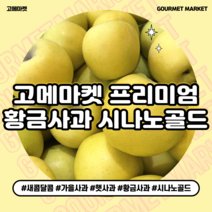 [고메마켓] 프리미엄 아삭상큼 황금사과 가을제철 시나노골드 사과 실중량 4.5kg 9kg 정품 꿀 사과, 황금사과 시나노골드 중과 4.5kg ( 16-18과)