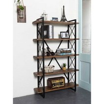 유럽 원목 수납선반 3단 5단 철제 수납장 주방 거실 팬트리 선반장 책꽂이, 3층  길이 120x폭 30x높이 90