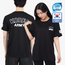쿨론 기갑 ROKA 로카티 반팔티 검정 군인 군대티셔츠