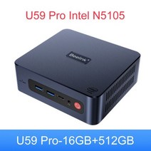 미니컴퓨터 Beelink-U59 프로 미니 PC 윈도우 11 인텔 11th Gen N5105 DDR4 8GB 2022 GB SSD 듀얼 Wifi 512 M 데스크탑 게임용 컴퓨터, 해외공급사, EU, 02 16GB512GB