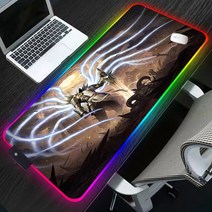 디아블로 3 Rgb 마우스 패드 노트북 매트 카와이 Pc 게임 컴퓨터 데스크 프로텍터 테이블 애니메이션 액세서리 데스크패드, [08] 400x900x3mm, [15] LL000635